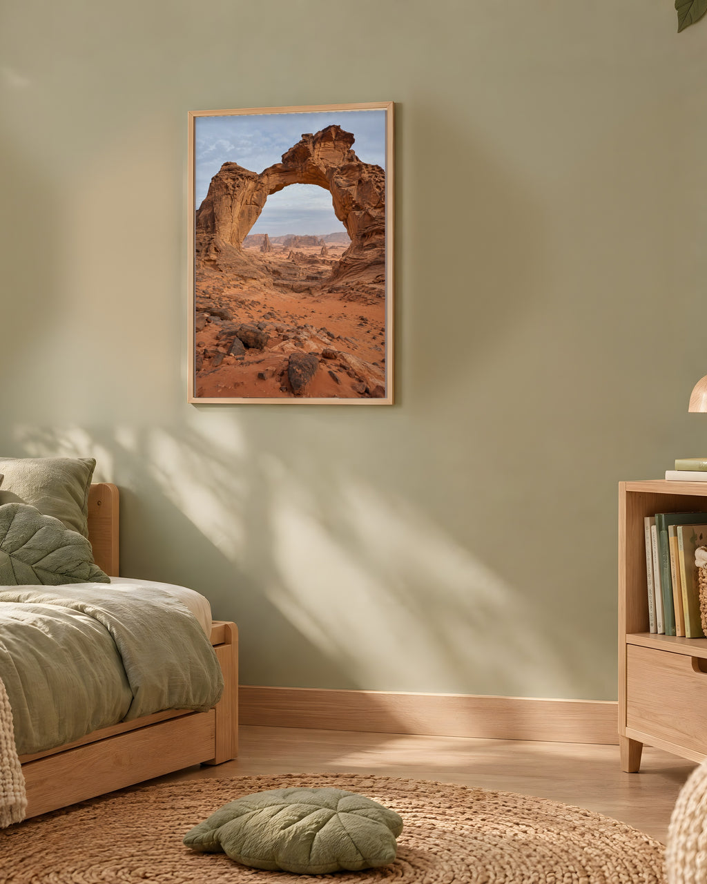 Poster Arche de l'Ennedi Tchad Sans Cadre - Affiche Nature - Papier Mat - Décoration Murale