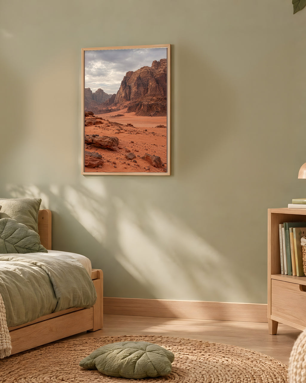 Poster Wadi Rum Jordanie Sans Cadre - Affiche Nature - Papier Mat - Décoration Murale