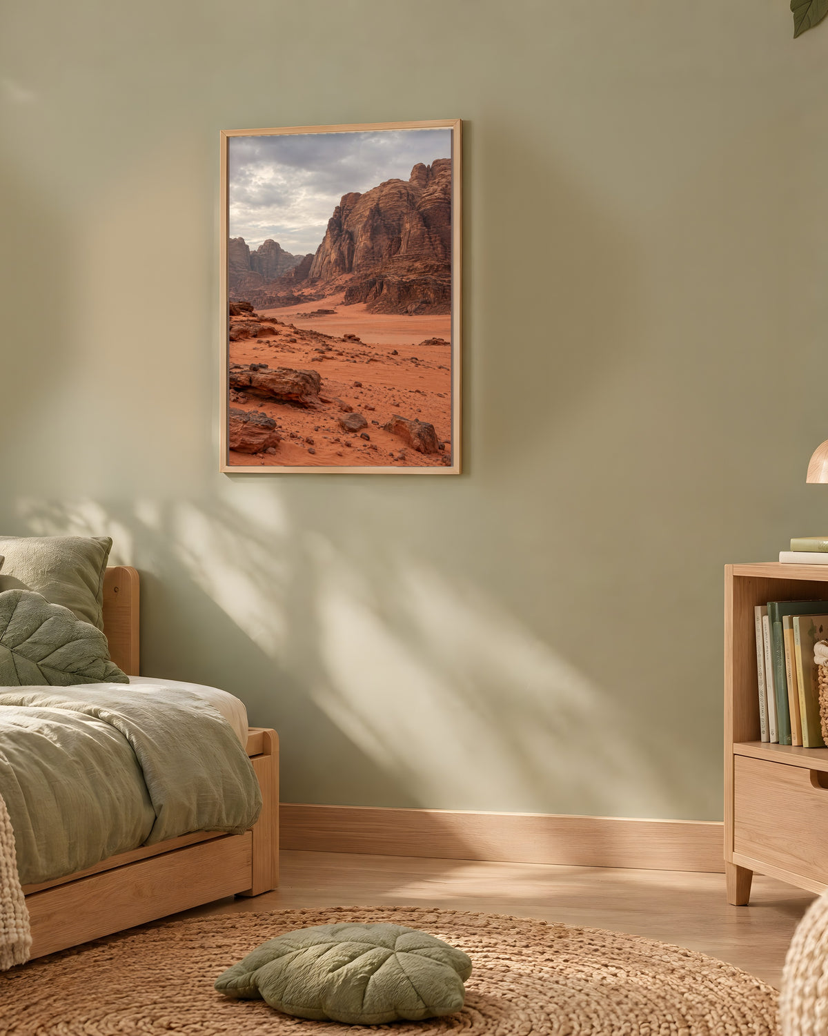 Poster Wadi Rum Jordanie Sans Cadre - Affiche Nature - Papier Mat - Décoration Murale