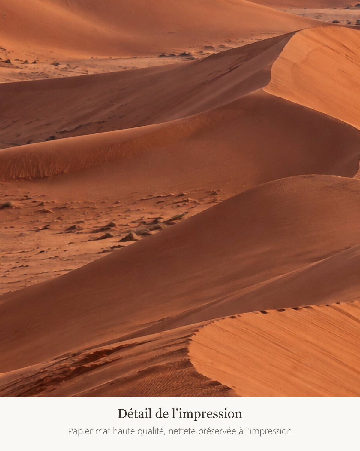 Poster Rub al Khali Arabie Sans Cadre - Affiche Nature - Papier Mat - Décoration Murale