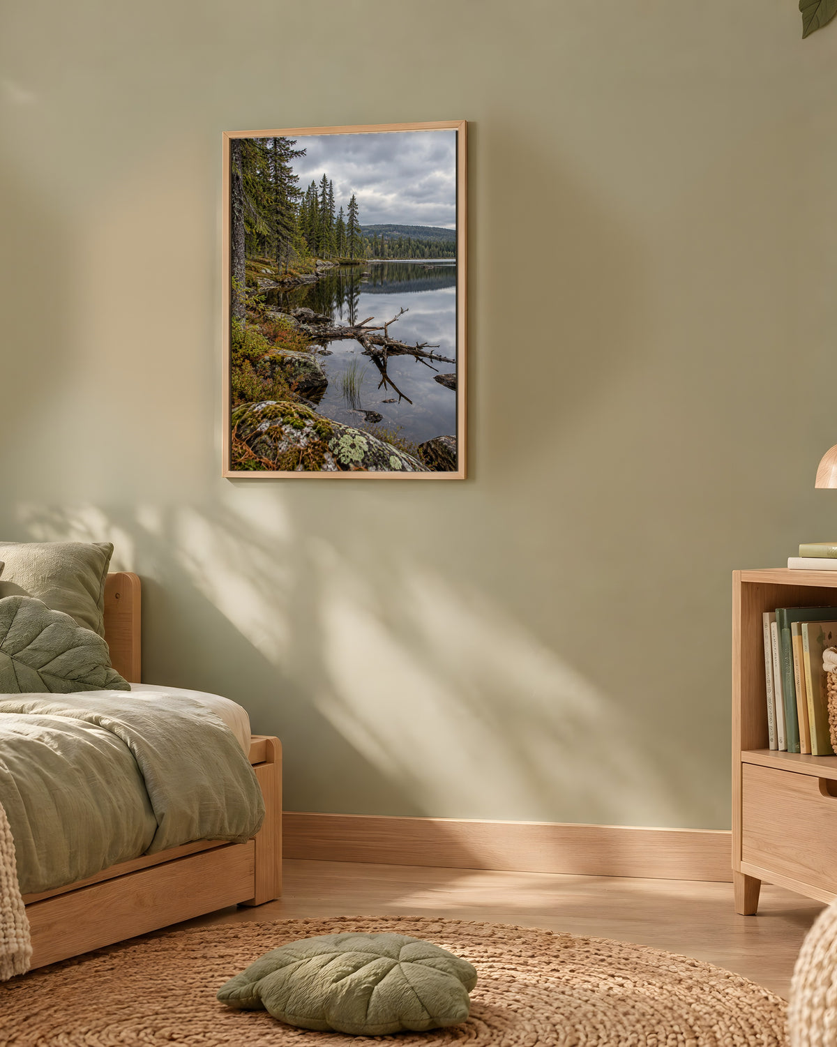Poster Lac boréal Sans Cadre - Affiche Nature - Papier Mat - Décoration Murale