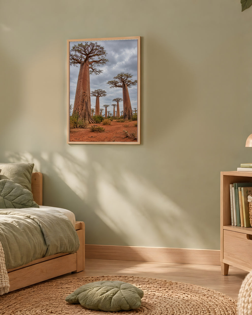 Poster Allée des baobabs Madagascar Sans Cadre - Affiche Nature - Papier Mat - Décoration Murale