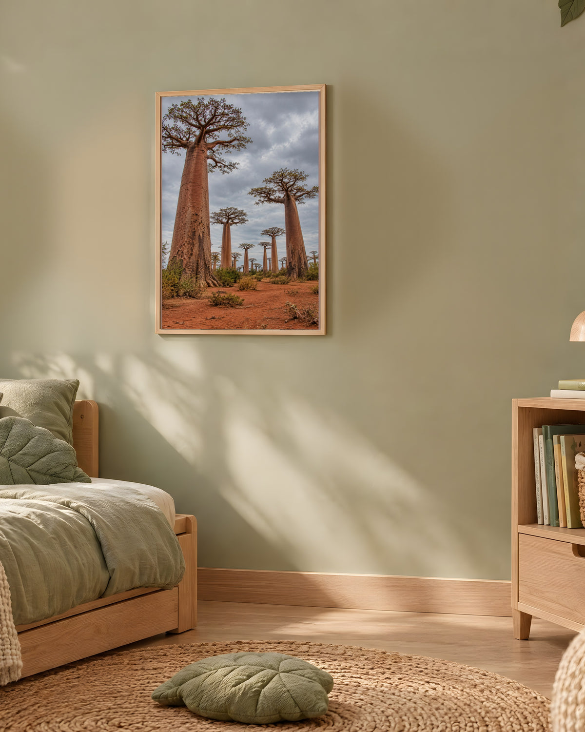 Poster Allée des baobabs Madagascar Sans Cadre - Affiche Nature - Papier Mat - Décoration Murale