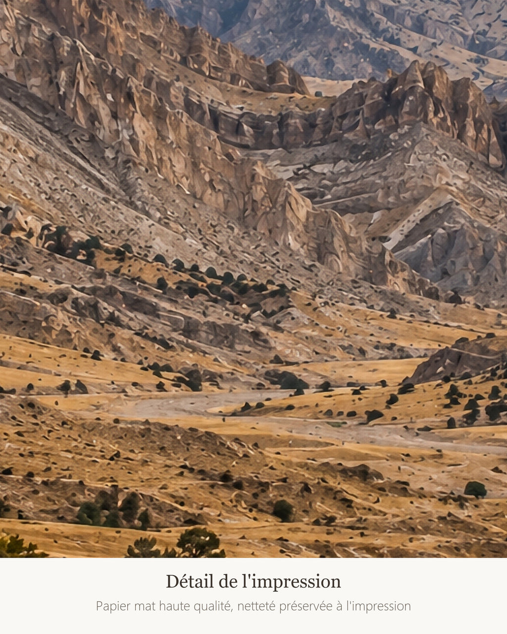 Poster Monts Zagros Sans Cadre - Affiche Nature - Papier Mat - Décoration Murale