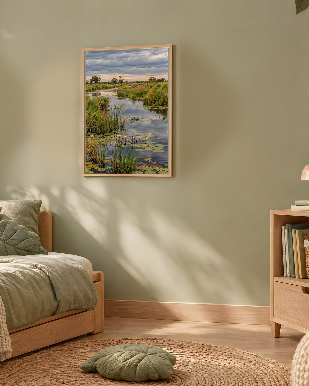 Poster Delta de l'Okavango Sans Cadre - Affiche Nature - Papier Mat - Décoration Murale