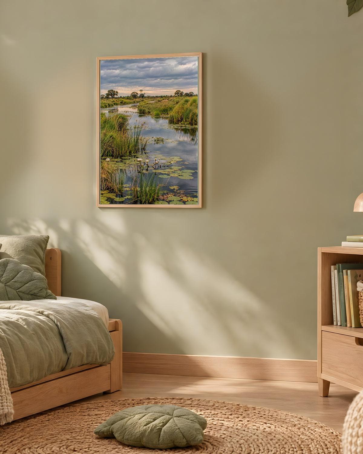 Poster Delta de l'Okavango Sans Cadre - Affiche Nature - Papier Mat - Décoration Murale