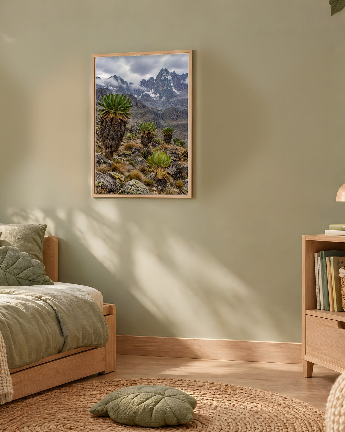 Poster Mont Kenya Sans Cadre - Affiche Nature - Papier Mat - Décoration Murale