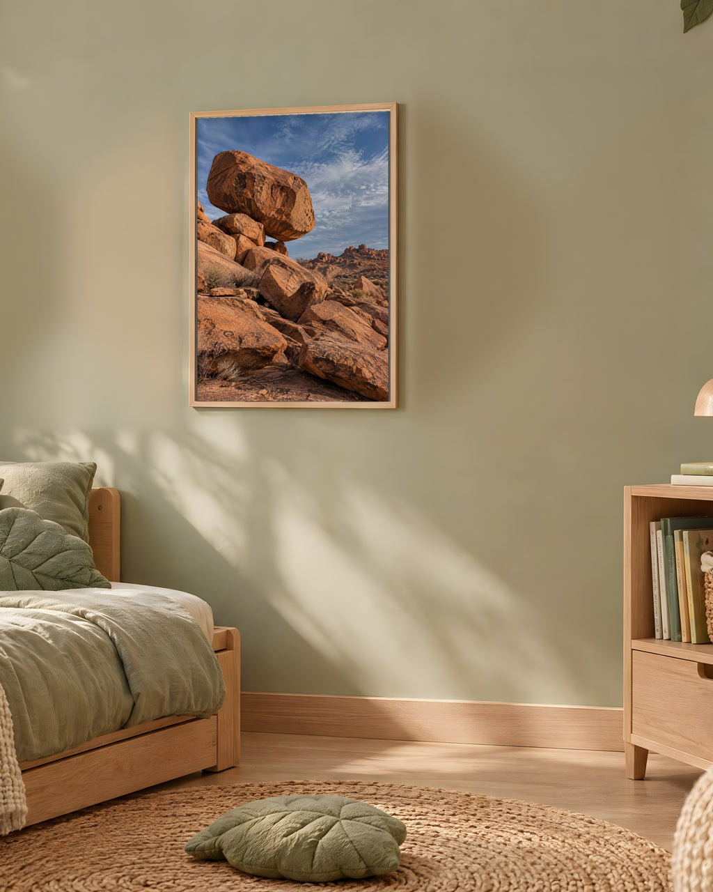Poster Twyfelfontein Namibie Sans Cadre - Affiche Nature - Papier Mat - Décoration Murale